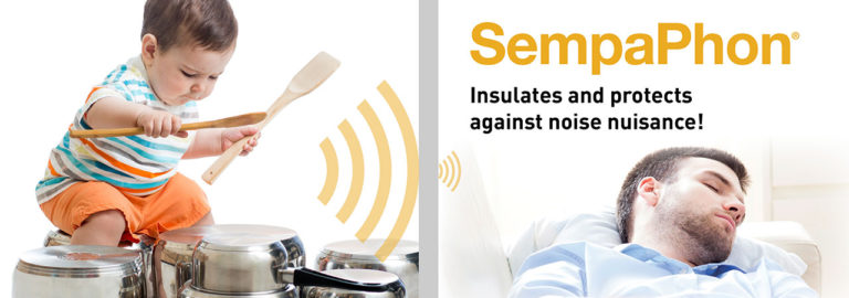 Ontdek SempaPhon, een geluidsisolatieproduct voor binnenwanden dat u beschermt tegen geluidsoverlast.