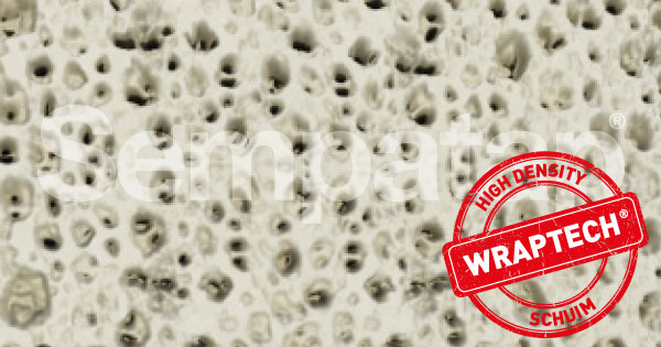 Het isolerende en absorberende vermogen van Wraptech-latexschuim is te danken aan de lucht die gevangen zit in de bellen in de vloeibare latex.